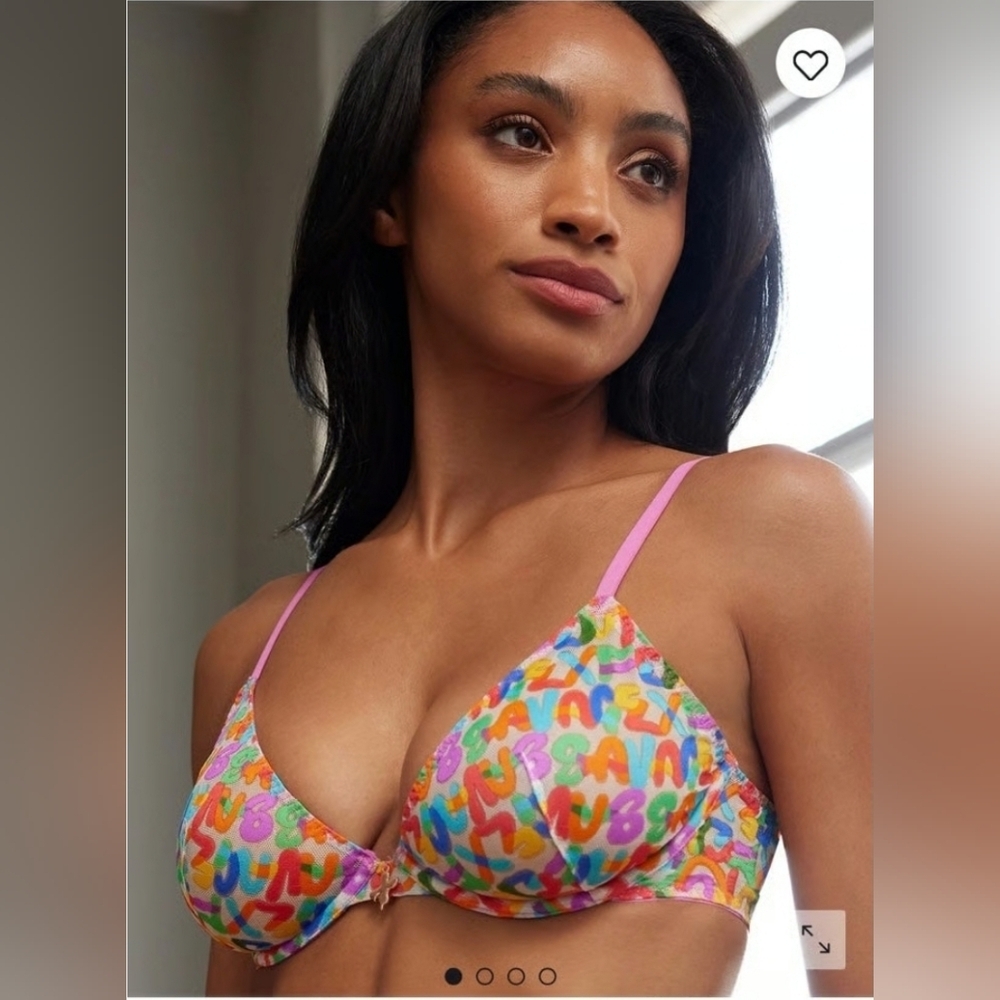 Savage X Fenty Unlined Lace Bra size 42DD NWOT
